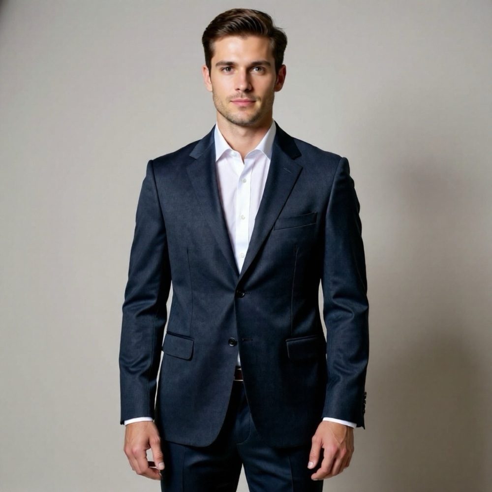 Banana Republic Mens Blazer Sport Coat Two Button Casual Jacket 44R Wool Blend I